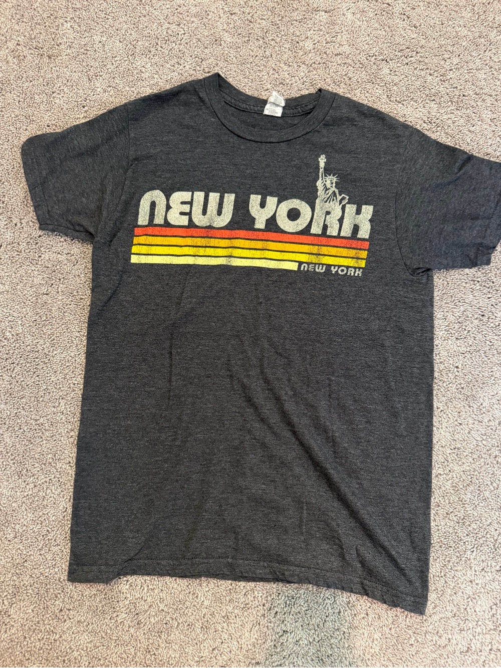 New York Graphic Tee - Charcoal